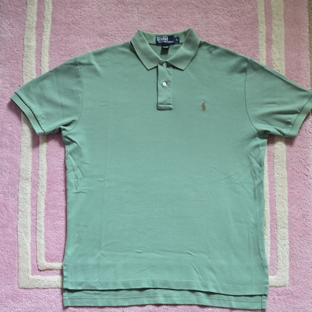Polo Ralph Lauren Men's Green Polo Shirt L